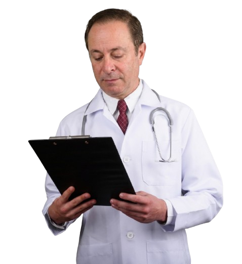 Dr. Adnan Badr holding a report