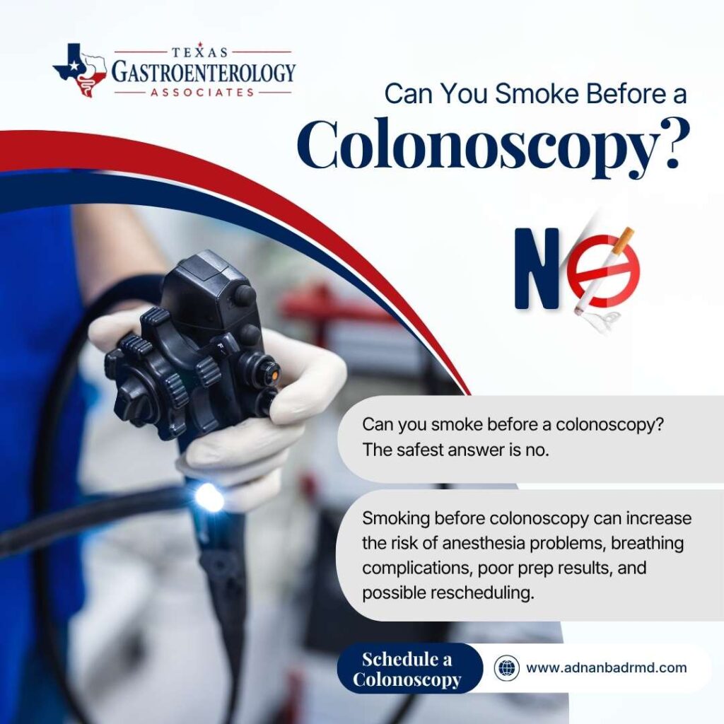 Can You Smoke Before Colonoscopy in Frisco/Plano,TX?