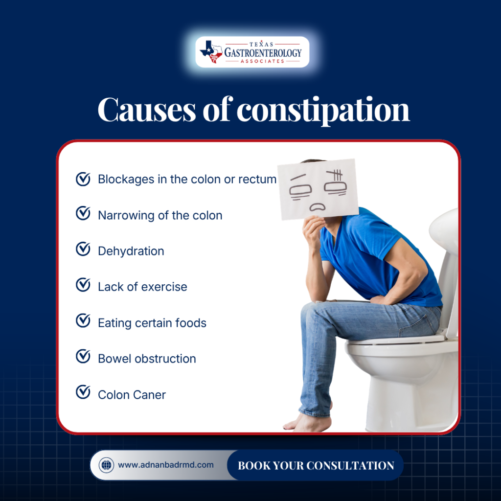 Causes of constipation